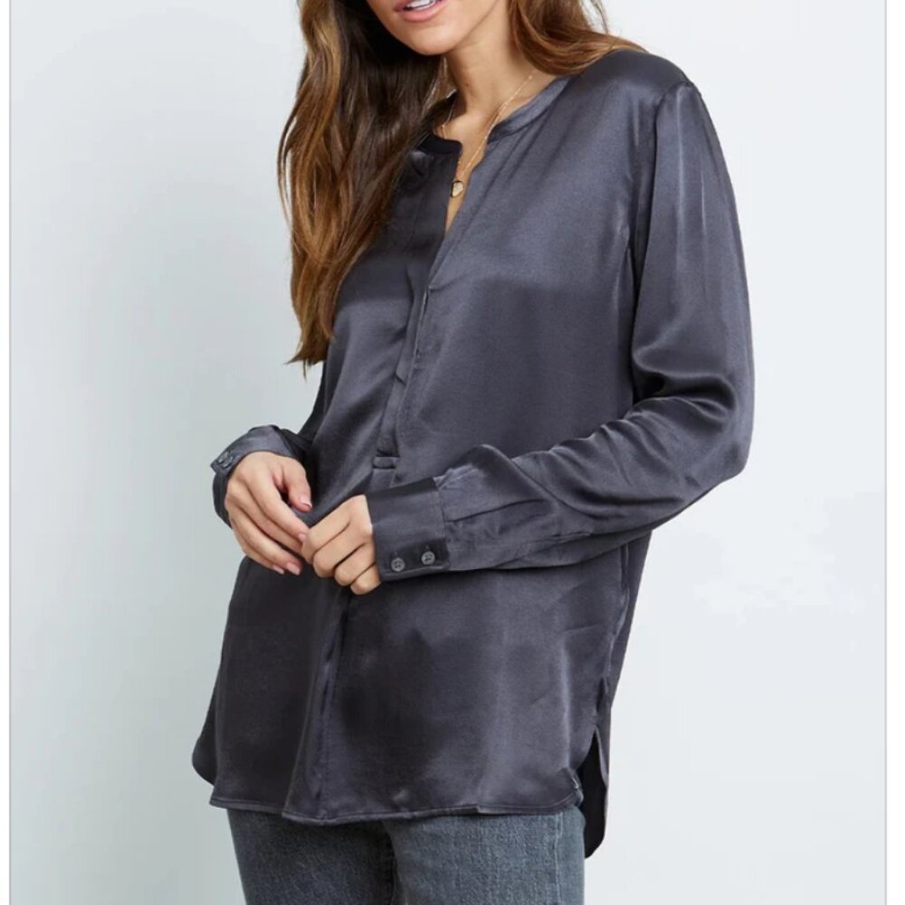 RAILS Blouse Pearl in Slate